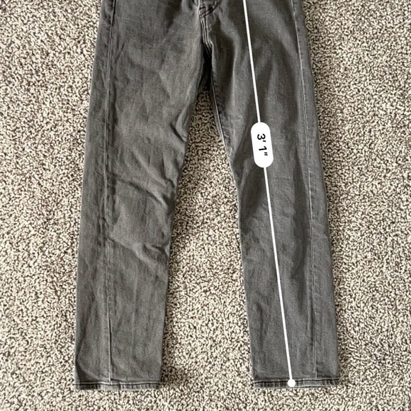Levi's Wedgie Straight Leg Jeans - Dark Gray Wash - Size 26 - Picture 11 of 11
